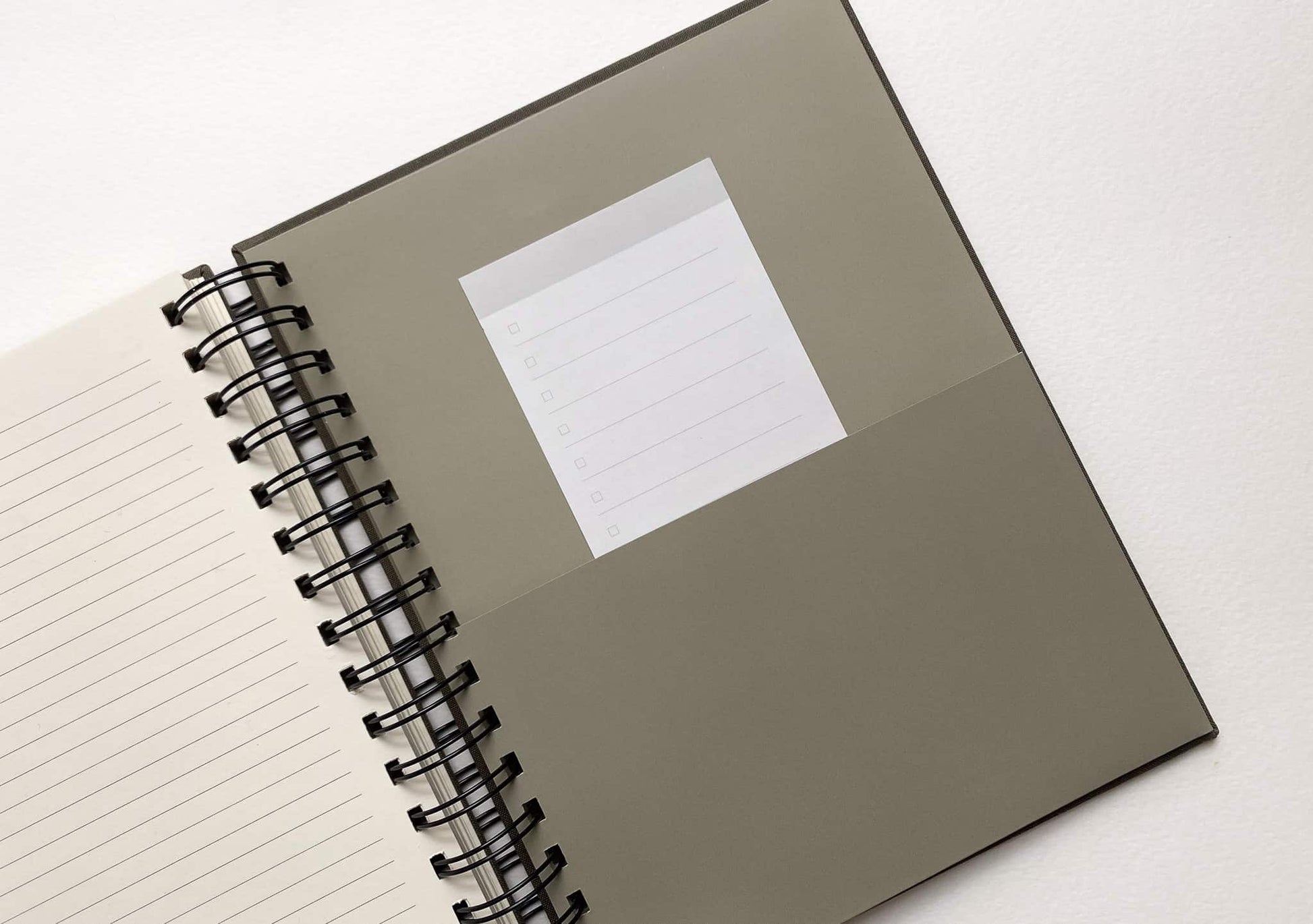 olive green planner pocket